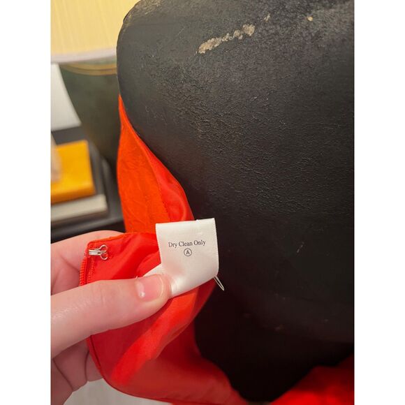 Coldwater Creek Silk Burnt Orange Sleeveless Midi Western Style Dress Size 10 - Picture 6 of 15